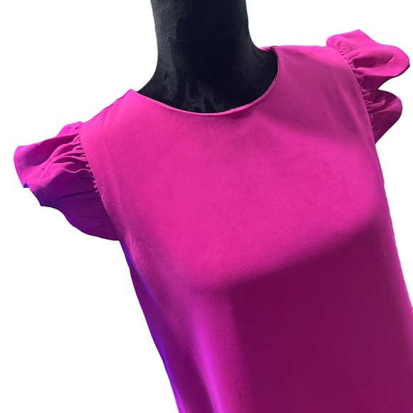 TCEC Fuchsia Dress with Elegant Details - Picture 2 of 7
